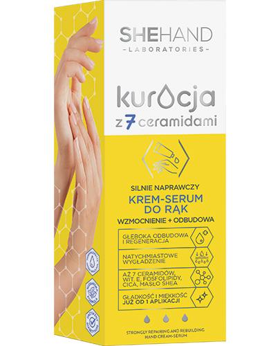  SheHand Kuracja z 7 ceramidami Silnie naprawczy Krem-serum do rąk wzmocnienie odbudowa, 75ml - Apteka internetowa Melissa  