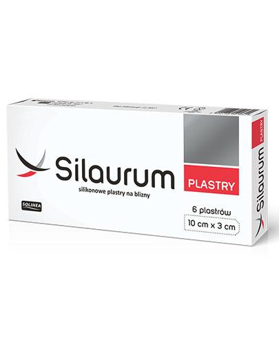 SILAURUM Silikonowe plastry na blizny 10x3 cm - 6...