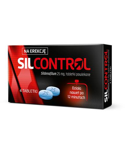 SILCONTROL 25 mg Na erekcję - 4 tabl. - Apteka internetowa Melissa