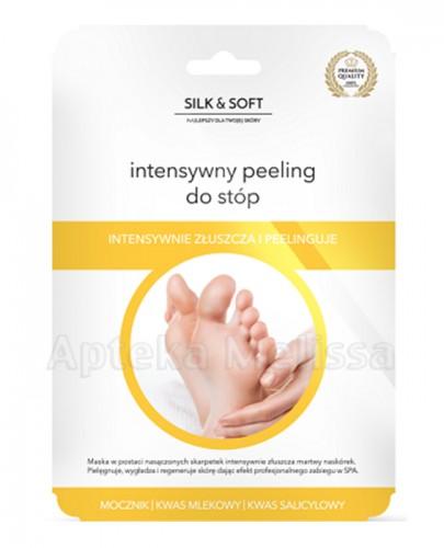 SILK&SOFT Intensywny peeling złuszczający do stóp dla kobiet - 1 para - Apteka internetowa Melissa