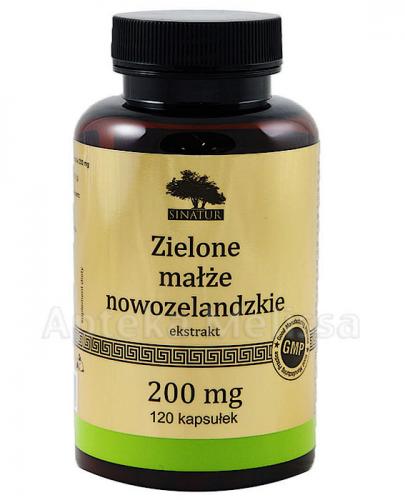SINATUR ZIELONE MAŁŻE NOWOZELANDZKIE 200 mg - 120 kaps. - Apteka internetowa Melissa