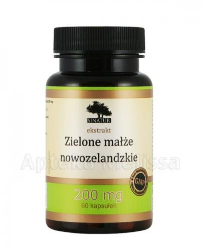 SINATUR ZIELONE MAŁŻE NOWOZELANDZKIE 200 mg - 60 kaps. - Apteka internetowa Melissa