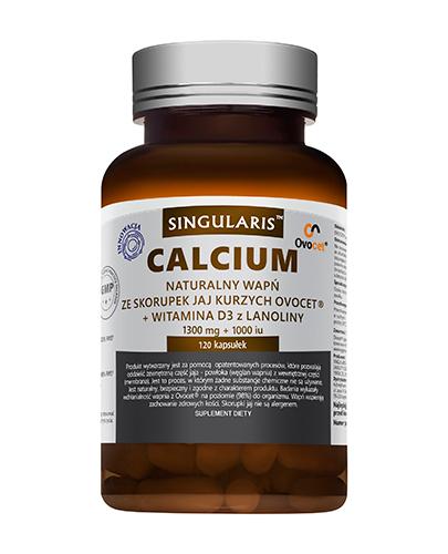 Singularis Superior Calcium Naturalny wapń ze skorupek jaj kurzych ovocet 1300 mg + 1000 iu - 120 kaps.- cena, opinie, właściwości - Apteka internetowa Melissa