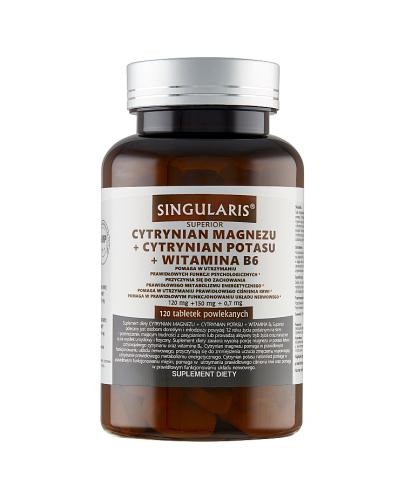  Singularis Superior Cytrynian Magnezu + Cytrynian Potasu + Witamina B6, 120 tabl. cena, opinie, dawkowanie - Apteka internetowa Melissa  