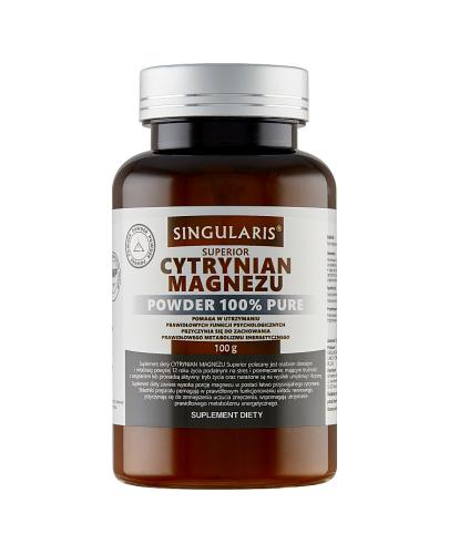  Singularis Superior Cytrynian Magnezu Powder 100 % Pure - 100 g - cena, opinie, właściwości - Apteka internetowa Melissa  