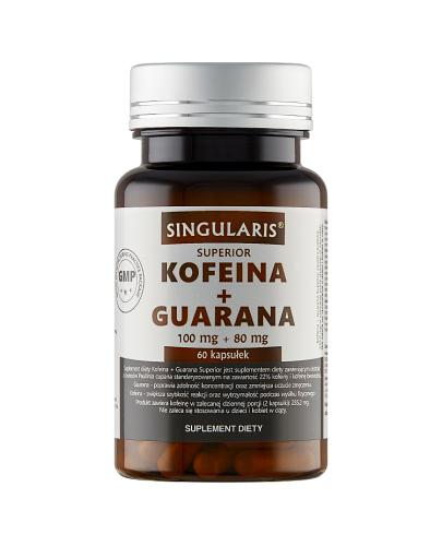  Singularis Superior Kofeina + Guarana 100 mg + 80 mg - 60 kaps. - cena, opinie, właściwości - Apteka internetowa Melissa  