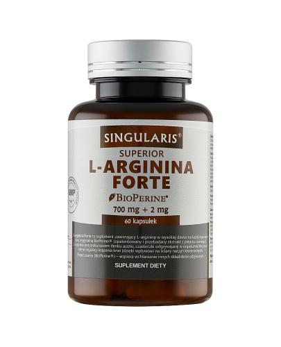  Singularis Superior L-arginina Forte 700 mg + 2 mg - 60 kaps. - cena, opinie, właściwości - Apteka internetowa Melissa  