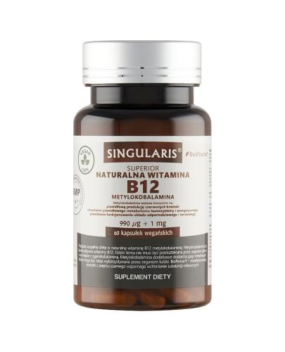  SINGULARIS SUPERIOR Naturalna witamina B12 Metylokobalamina 990 µg + Bioperine, 60 kapsułek - Apteka internetowa Melissa  