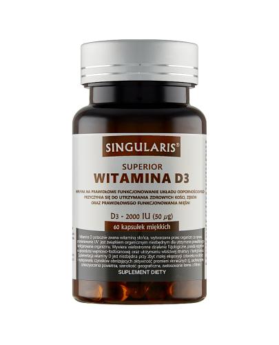SINGULARIS SUPERIOR WITAMINA D3 2000 IU - 60 kaps. - Apteka internetowa Melissa