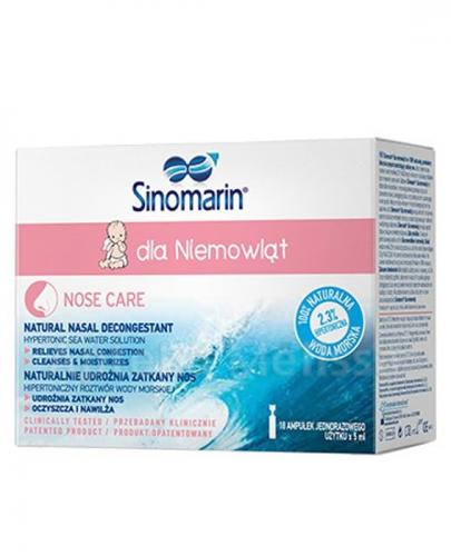 SINOMARIN Hipertoniczny roztwór wody morskiej dla niemowląt - 18 amp. - Apteka internetowa Melissa