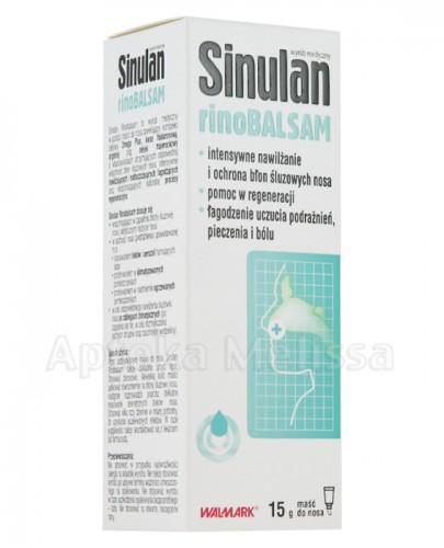 SINULAN RINOBALSAM Maść do nosa - 15 g - Apteka internetowa Melissa