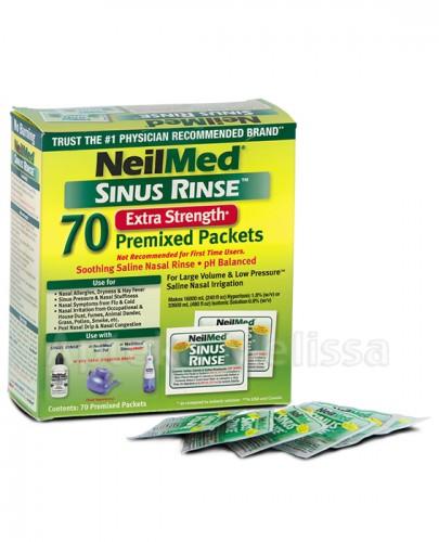 SINUS RINSE HYPERTONIC Zestaw uzupełniający dla dorosłych - 70 sasz. - Apteka internetowa Melissa