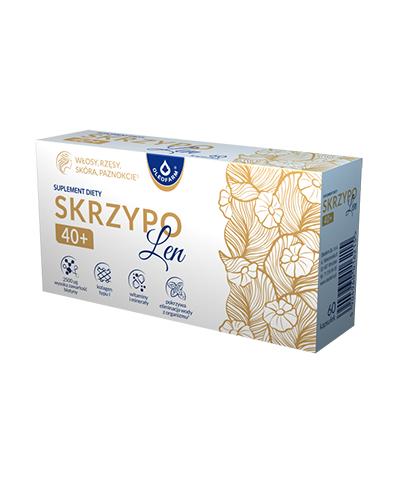 Skrzypolen 40+ z biotyną włosy, rzęsy, skóra, paznokcie, 60 kapsułek