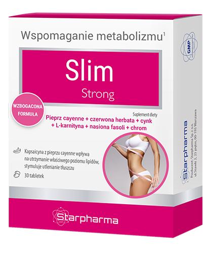  SLIM STRONG - 30 tabl. Na odchudzanie - cena, opinie, właściwości - Apteka internetowa Melissa  