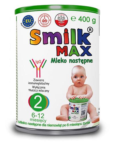  Smilk Max 2 Mleko następne - 400 g Dla niemowląt od 6 do 12 miesiąca życia - cena, opinie, stosowanie - Apteka internetowa Melissa  