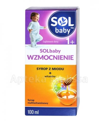 SOLBABY WZMOCNIENIE 1+ Syrop z naturalnego miodu + witaminy - 100 ml Data ważności: 2020.01.31 - Apteka internetowa Melissa