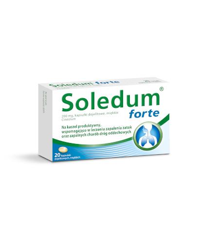  Soledum Forte,  Na infekcje górnych dróg oddechowych, 20 kapsułek - Apteka internetowa Melissa  