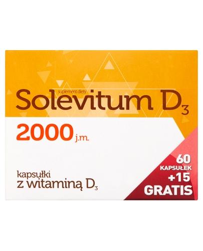 SOLEVITUM D3 2000 j.m - 60 kaps.+ 15 kaps.GRATIS - Apteka internetowa Melissa