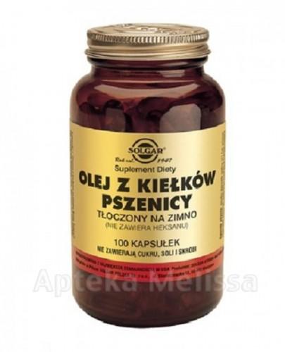 SOLGAR OLEJ Z KIEŁKÓW PSZENICY - 100 kaps. - Apteka internetowa Melissa