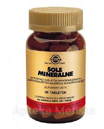 SOLGAR SOLE MINERALNE w postaci chelatów aminokwasowych - 90 tabl. - Apteka internetowa Melissa