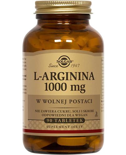  SOLGAR L-ARGININA 1000 mg - 90 tabl. - Apteka internetowa Melissa  