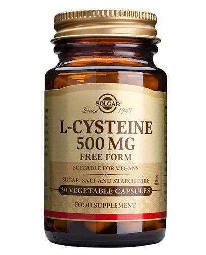 SOLGAR L-CYSTEINA 500 mg - 30 kaps. - Apteka internetowa Melissa