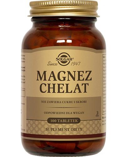 SOLGAR Magnez chelat - 100 tabl. - Apteka internetowa Melissa