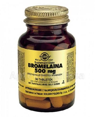 SOLGAR BROMELAINA 500 mg - 30 tabl. - Apteka internetowa Melissa