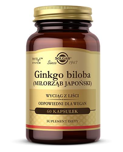 SOLGAR GINKGO BILOBA MIŁORZĄB JAPOŃSKI - 60 kaps. - Apteka internetowa Melissa