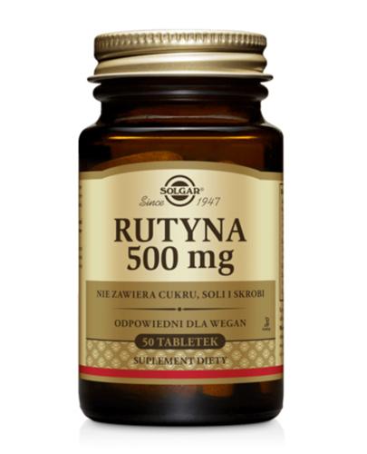 Solgar Rutyna, 500 mg, tabletki, 50 sztuk
