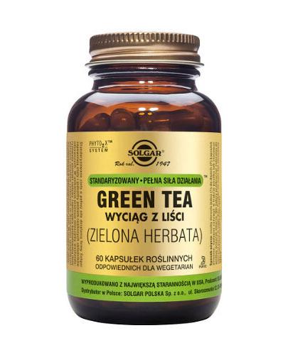 SOLGAR GREEN TEA WYCIĄG Z LIŚCI - 60 kaps. - Apteka internetowa Melissa