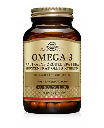  SOLGAR OMEGA 3 NATURALNE ŹRÓDŁO EPA I DHA - 60 kaps. - Apteka internetowa Melissa  