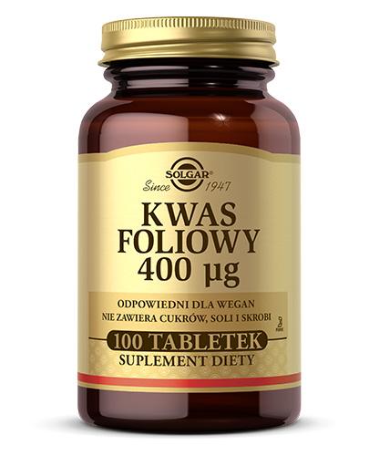  SOLGAR KWAS FOLIOWY 400 µg, 100 tabletek - Apteka internetowa Melissa  