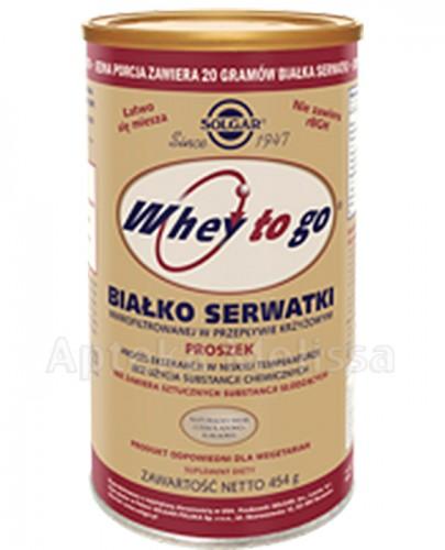 SOLGAR WHEY TO GO Białko serwatki smak czekoladowo-kakaowy - 454 g - Drogeria Melissa