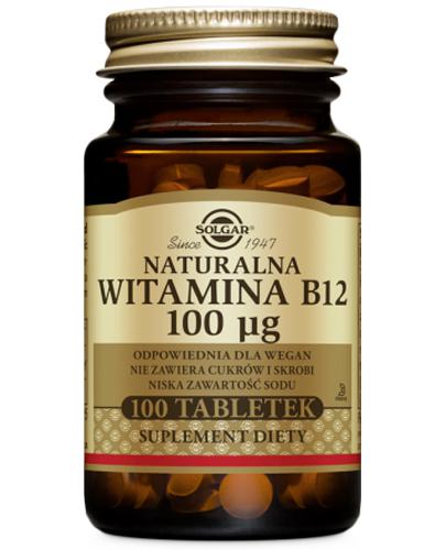 SOLGAR WITAMINA B12 NATURALNA - 100 tabl. - Apteka internetowa Melissa