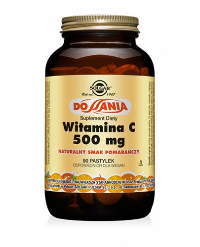 SOLGAR Witamina C 500mg, smak pomarańczowy - 90 pastylek do ssania - Apteka internetowa Melissa