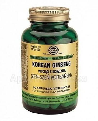 SOLGAR KOREAN GINSENG - 60 kaps. - Apteka internetowa Melissa