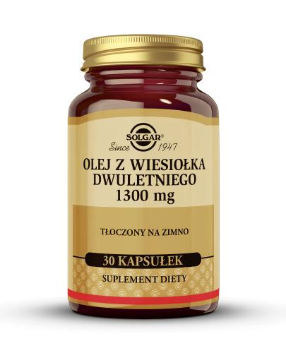 SOLGAR OLEJ Z WIESIOŁKA DWULETNIEGO 1300 mg - 30 kaps. - Apteka internetowa Melissa