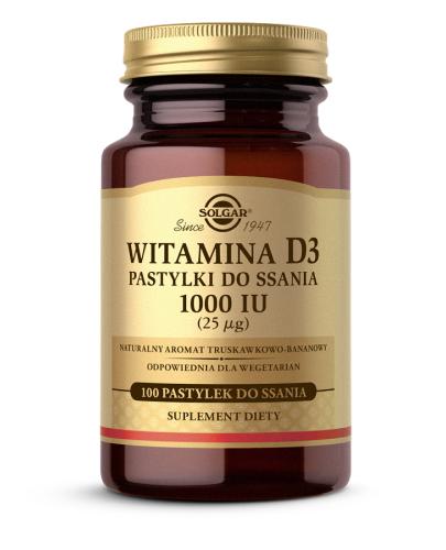 SOLGAR WITAMINA D3 - 100 past. do ssania - Apteka internetowa Melissa