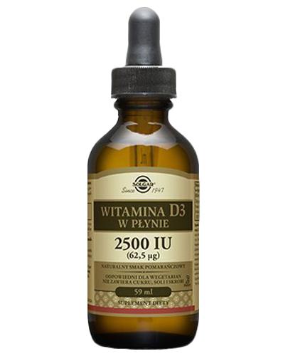 SOLGAR WITAMINA D3 Płyn 62,5ug/2500 - 59 ml - Apteka internetowa Melissa