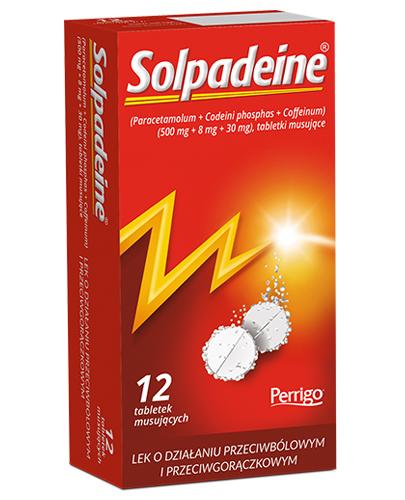 SOLPADEINE, 12 tabl. mus. Na ból różnego pochodzenia, cena, opinie, wskazania - Apteka internetowa Melissa