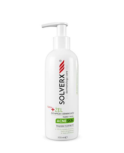  Solverx Acne Skin Forte Żel do mycia twarzy i demakijażu, 200 ml - Apteka internetowa Melissa  