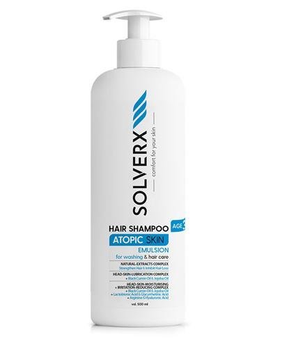 SOLVERX ATOPIC SKIN Szampon do włosów w postaci emulsji do skóry atopowej - 500 ml - Apteka internetowa Melissa