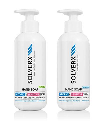 SOLVERX LEMON Mydło do rąk do skóry atopowej i wrażliwej - 250 ml + SOLVERX INDIVIDUALIST Mydło do rąk do skóry atopowej i wrażliwej - 250 ml - Apteka internetowa Melissa