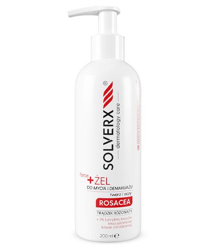  Solverx Rosacea Forte Żel do mycia twarzy i demakijażu, 200 ml - Apteka internetowa Melissa  