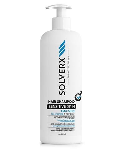  SOLVERX SENSITIVE SKIN FOR MEN Szampon do włosów w postaci emulsji do skóry wrażliwej - 500 ml - Apteka internetowa Melissa  