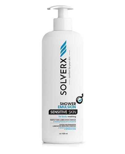  SOLVERX SENSITIVE SKIN FOR MEN Żel pod prysznic w postaci emulsji do skóry wrażliwej - 500 ml - Apteka internetowa Melissa  
