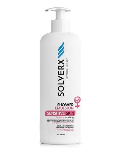 SOLVERX SENSITIVE SKIN FOR WOMEN Żel pod prysznic w postaci emulsji do skóry wrażliwej - 500 ml - Apteka internetowa Melissa  
