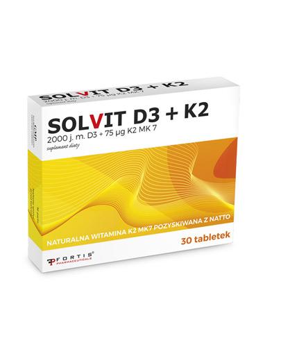  Solvit D3 + K2 - 30 tabl. - cena, opinie, wskazania - Apteka internetowa Melissa  