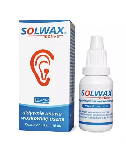  SOLWAX ACTIVE Krople do uszu - 15 ml - Apteka internetowa Melissa  